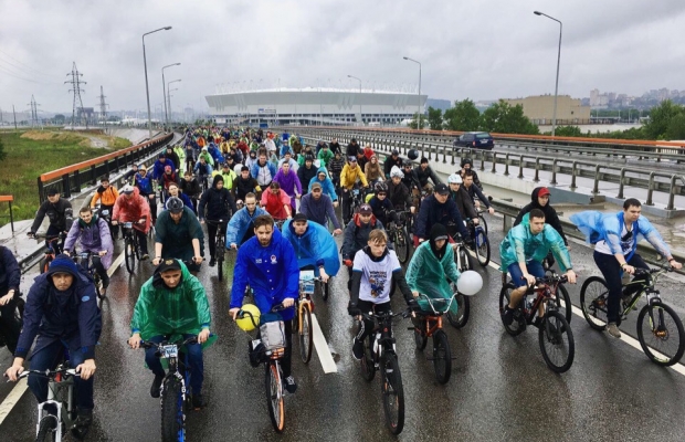 Ливень не помеха: в велопараде в Ростове-на-Дону приняли участие около пяти тысяч человек